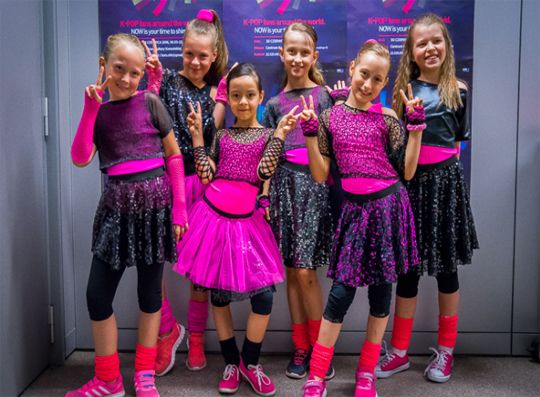 K-팝 댄스 경연대회 최연소 참가팀 ‘Cha-Cha’. (사진=주폴란드 한국문화원)