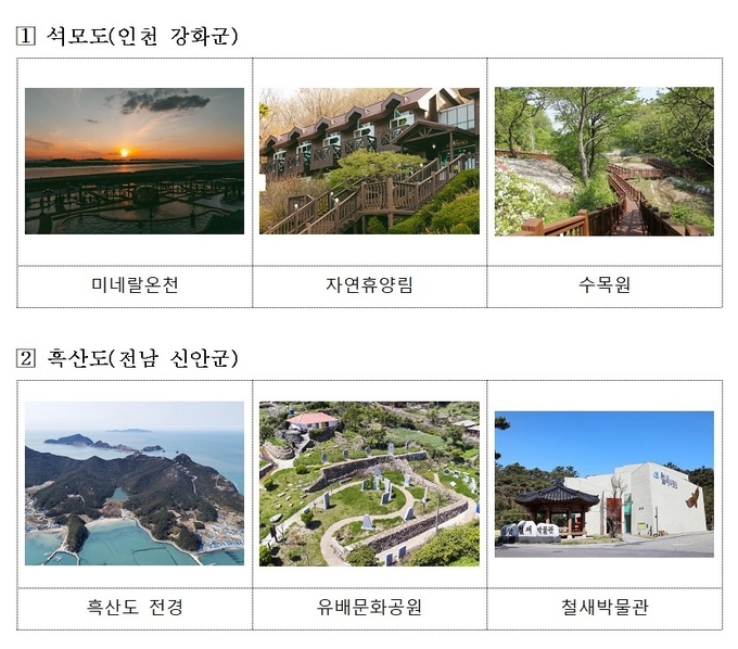 찾아가고 싶은 겨울섬 사진 중 일부.(출처=행정안전부 보도자료)