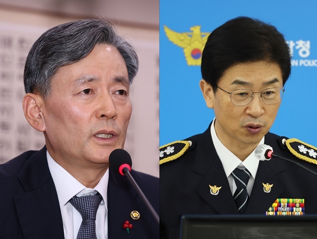 조지호 경찰청장과 김봉식 서울청장 2025.2.27. / 연합뉴스