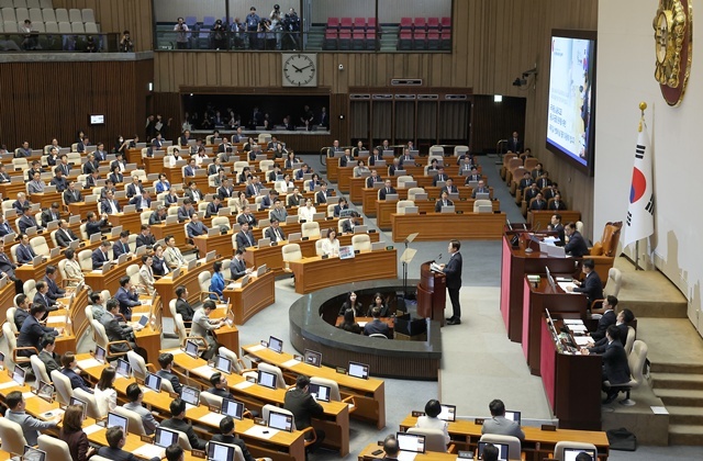 이재명 대통령이 26일 국회에서 추가경정예산 시정연설을 하고 있다. / 연합뉴스