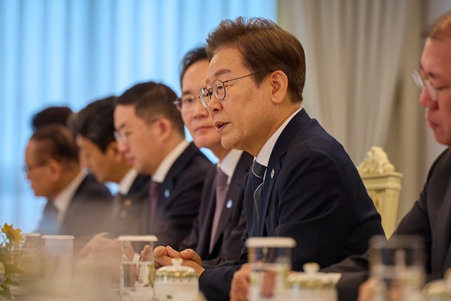 이재명 대통령, 6경제단체·기업인 간담회 / 연합뉴스