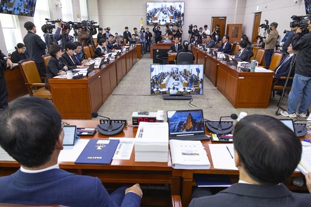 20일 국회 법제사법위원회에서 열린 2025년도 법사위 국정감사. / 연합뉴스