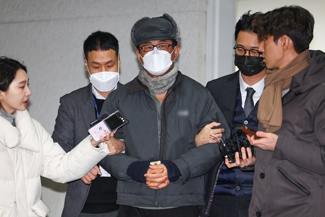 '계엄 모의' 검찰 송치되는 노상원 전 사령관 / 연합뉴스