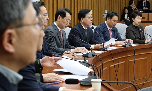 송언석, 원내대책회의 모두발언 / 연합뉴스