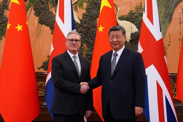 시진핑, 英총리와 회담…"영국과 장기적·안정적 관계발전 원해"