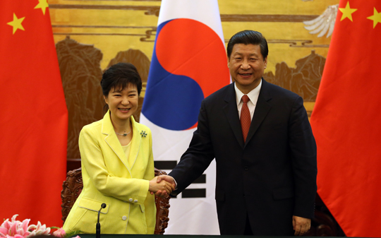 박근혜 대통령과 시진핑 중국 국가주석. (사진=청와대)