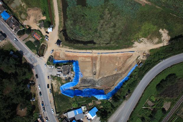 조사지 항공사진.(사진=문화재청)