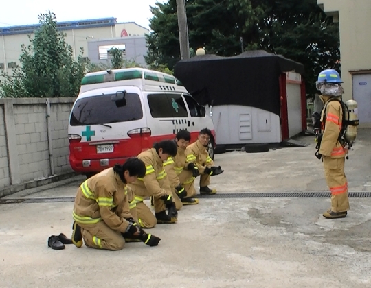 소방전술 경연대회 모습. (사진=김천소방서)