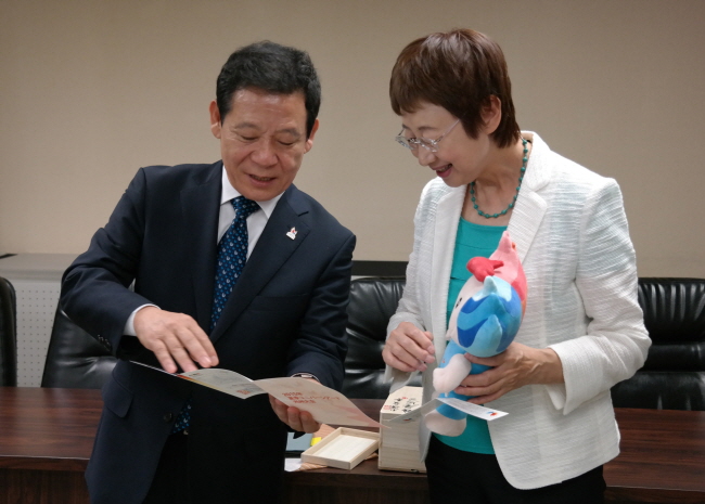 센다이시장 예방 U대회홍보.(사진=광주광역시)